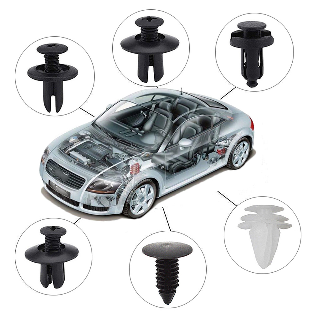 Mixed Size Car Plastic Retainer Clips Automobile Fender Push Pin Rivet Door Trim Panel Retainer Automobile BumperFasteners Tool Mixed Size Car Plastic Retainer Clips Automobile Fender Push Pin Rivet Door Trim Panel Retainer Automobile BumperFasteners Tool